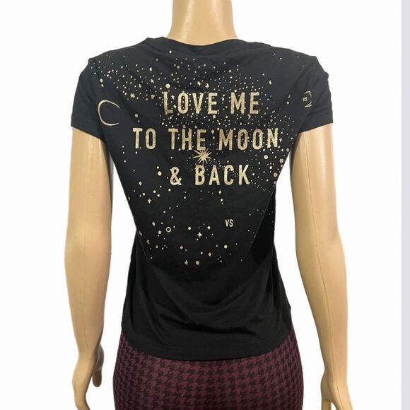 Victoria’s Secret Supersoft Crew Neck Short Sleeve T-shirt black Small - Picture 2 of 2